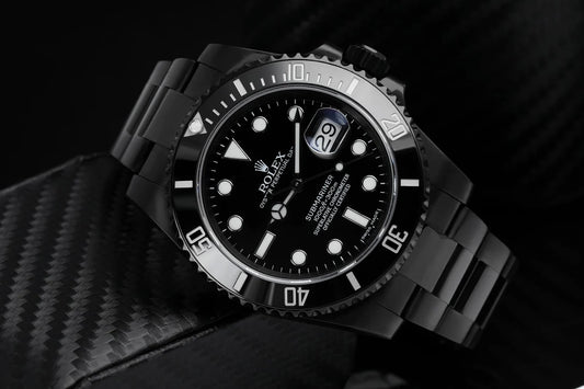 Rolex Submariner Men's Automatic Black Stainless Steel Watch with Black Dial & Ceramic Bezel (Oyster Bracelet)