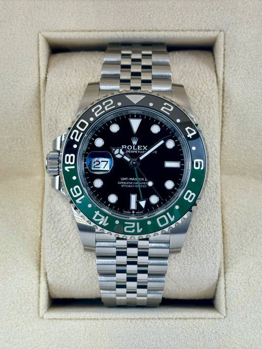 Luxury GMT Master II Green & Black Ceramic Bezel Automatic Watch