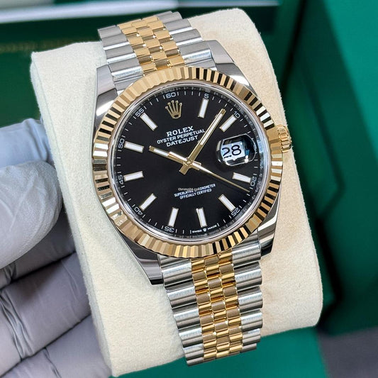 Luxury Two-Tone Datejust Automatic Watch with Diamond-Style Bezel