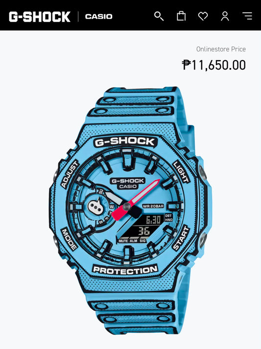 Premium Sky Blue Sports Analog-Digital Watch with Designer Dial & Resin Strap