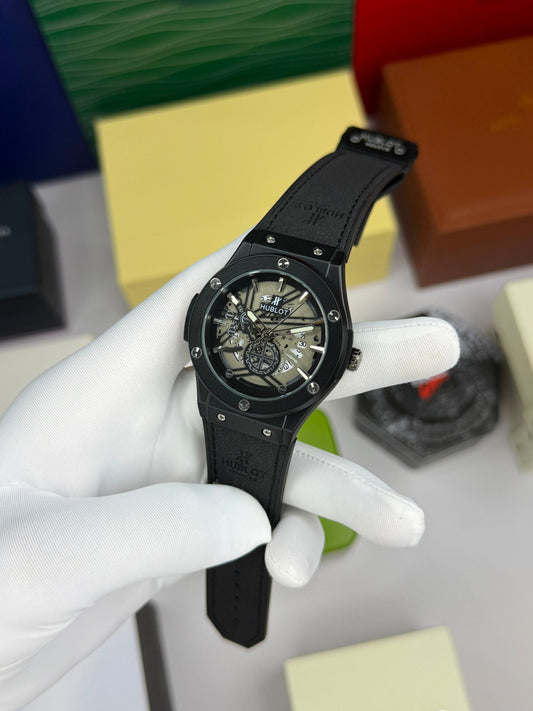 Hublot  Big Bang Skeleton Dial Luxury Watch for Men Grey Analog  watch