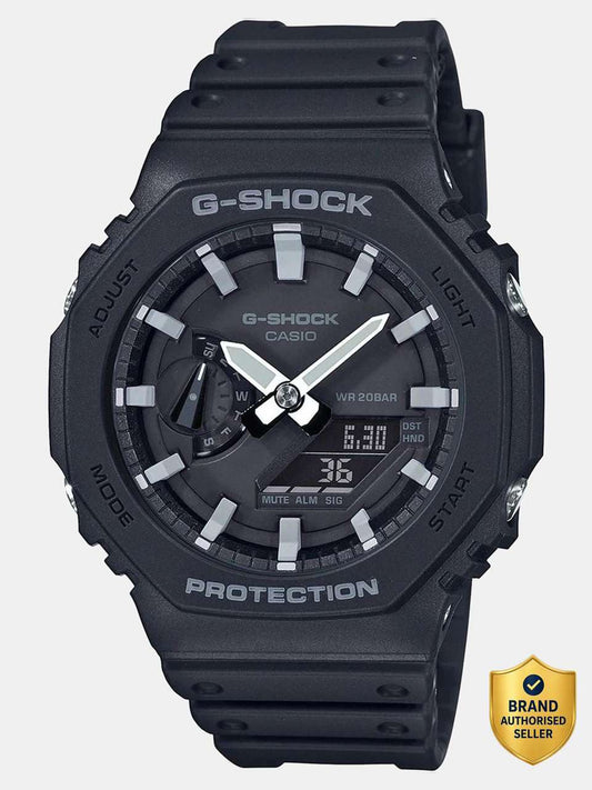 Premium All-Black Sports Analog-Digital Watch with Designer Dial & Resin Strap