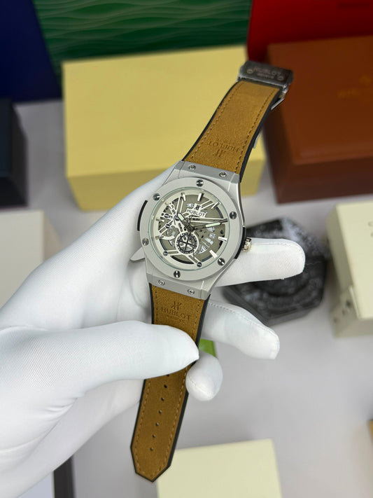 HUOT Big Bang Skeleton Dial Luxury Watch for Men  Analog  watch