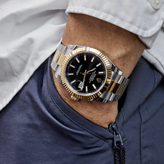 Luxury Two-ToneDatejust Automatic Watch with Diamond-Style Bezel